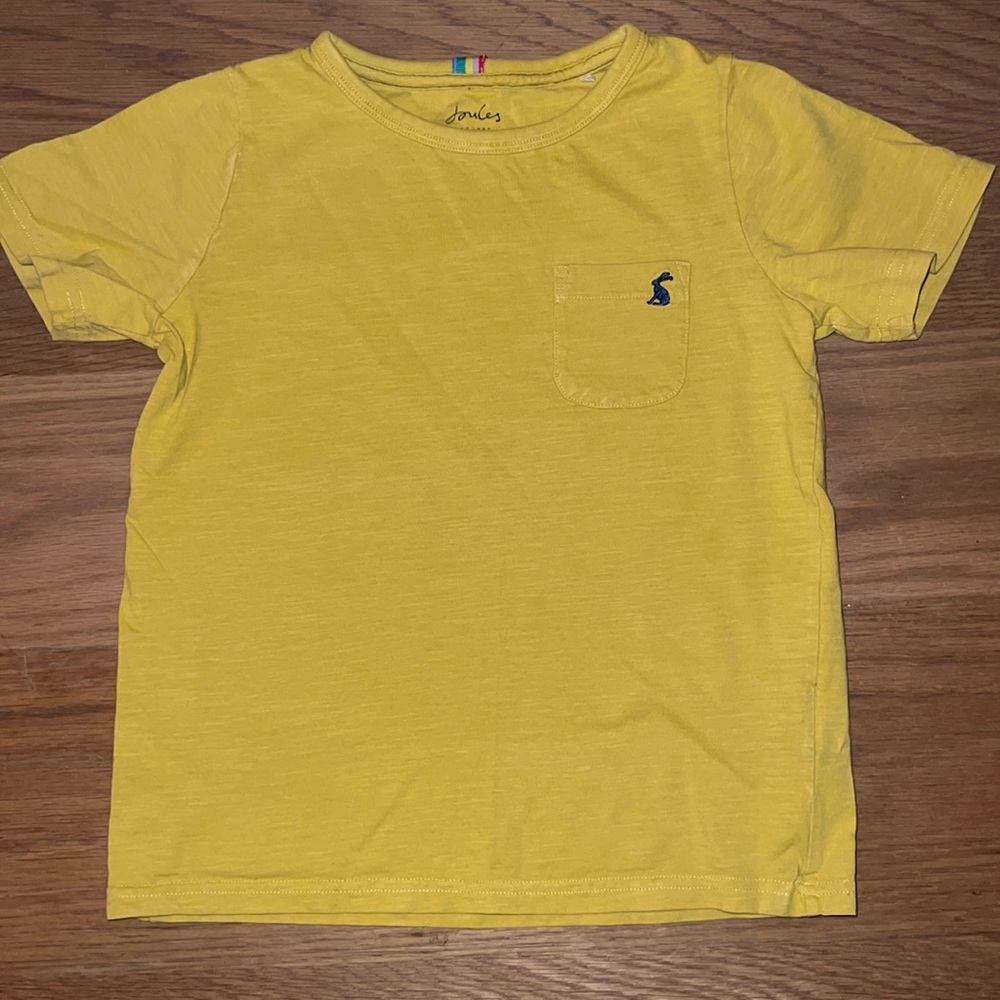 Boys yellow Joules T-shirt